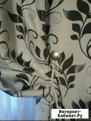 Портьеры.новые. ткань блэкаут Красноярск - изображение 1