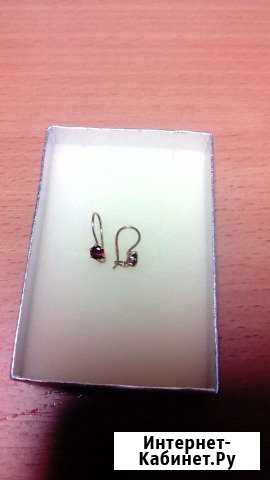 Золотые серьги для девочки Благовещенск - изображение 1