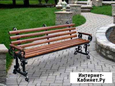 Скамья садовая лавочка кованная Мебель садовая Симферополь - изображение 1