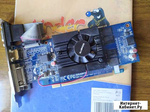 Gigabyte GeForce 210 GV-N210D3-1GI Благовещенск - изображение 1