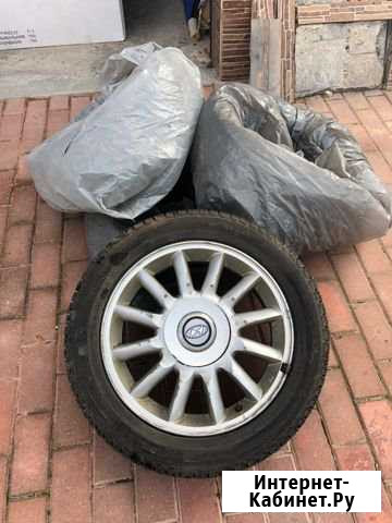 Зимняя резина Michelin 195/55/16 (липучка) + диски Красногорск - изображение 1