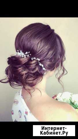 Украшение в прическу ручной работы с серьгами Новосибирск - изображение 1