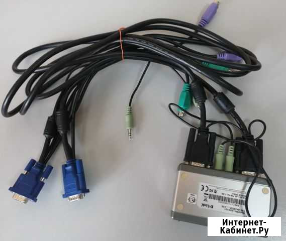 Переключатель D-Link KVM switch KVM-121 с проводам Омск - изображение 1