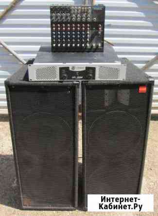 Колонки EVM 1200W усилитель микшер проф. акустика Пермь