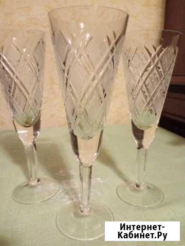 Советский хрусталь Фужеры Вологда - изображение 1