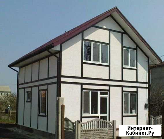 Каркасный дом 6х6 (фахверк) Д-43 Иркутск - изображение 1