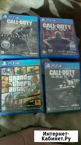 Игры на ps4 GTA V И COD Подольск - изображение 1
