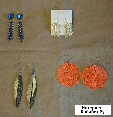 Серьги, браслеты, заколка, новая бижутерия Комсомольск-на-Амуре - изображение 1