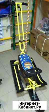 Снегокат Mobile с толкателем и колесами Желтый Томск