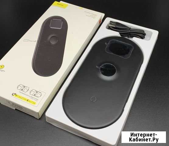 Беспроводная зарядка 3 в 1 айфон + часы + Airpods Нижний Новгород - изображение 1
