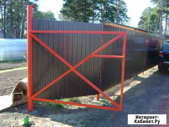 Забор из профильной трубы 40*60 Йошкар-Ола