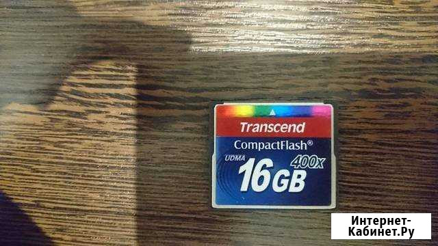 Карта памяти Transcend Compact Flash 400x 16GB Владивосток - изображение 1