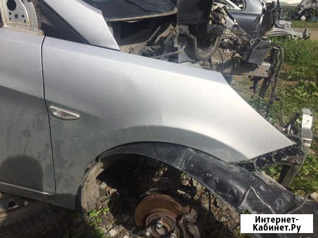 Крыло переднее Hyundai Solaris серебро оригинал Тюмень - изображение 1