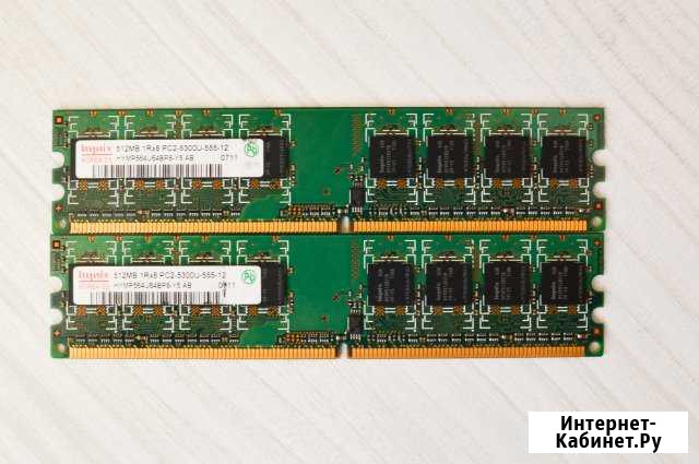 Hynix DDR2 512MB 1Rx8 PC2-5300U-555-12 Омск - изображение 1