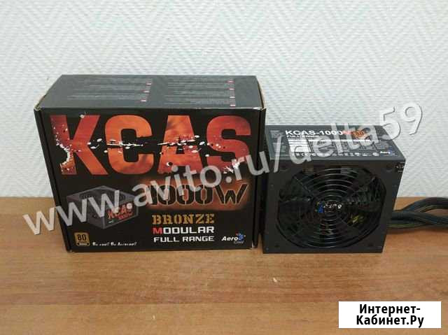 Б/П aerocool kcas-1000M, 1000Вт, 120мм, bronze Пермь - изображение 1