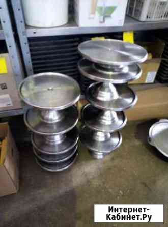 Подставка для торта, на ножке, нерж. сталь Красноярск