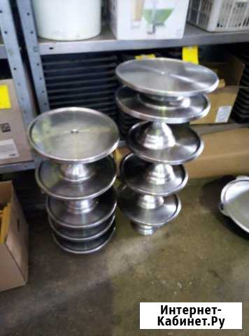 Подставка для торта, на ножке, нерж. сталь Красноярск - изображение 1