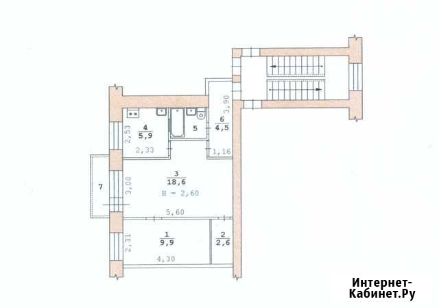2-к квартира, 44.4 кв.м., 2/5 эт. Екатеринбург - изображение 1