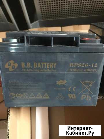 Акб BB Battery BPS26-12 (12В,26Ач / 12V, 26Ah) Москва - изображение 1