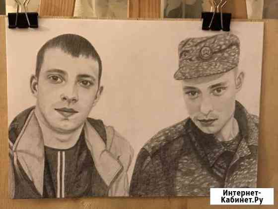 Портреты карандашом ч/б Балашиха