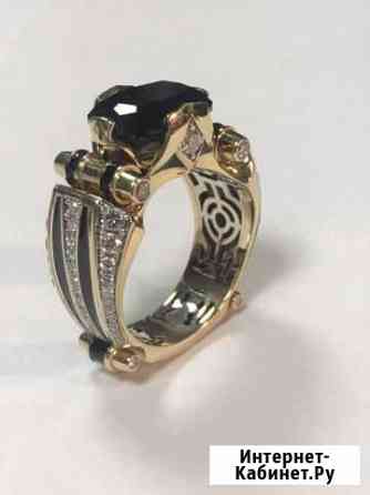 Печатка 750 пробы с бриллиантами Тверь