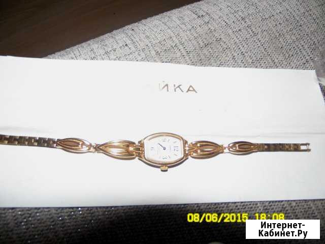 Часы механические Чайка, напыление золотом Саратов - изображение 1