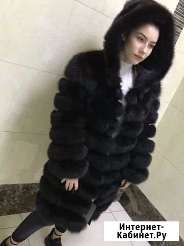 Шуба с капюшоном из песца. Арт: 1862 Новомосковск - изображение 1