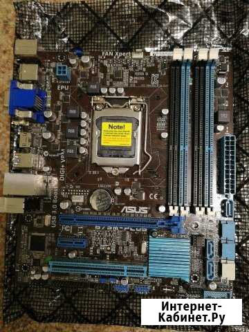 Материнская плата Asus B75M-plus LGA1155 Магнитогорск - изображение 1