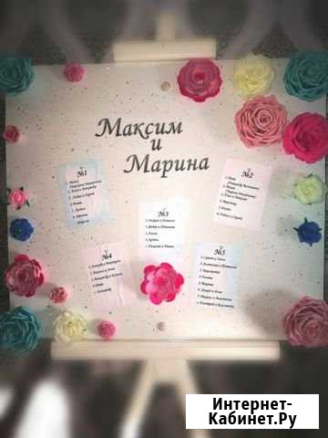 Рассадка гостей (мольберт ) Воронеж - изображение 1
