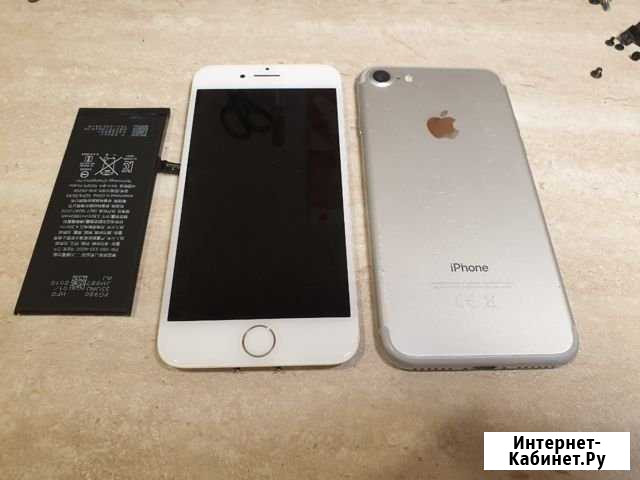 Акб, корпус, модуль iPhone 7 Silver Петрозаводск - изображение 1