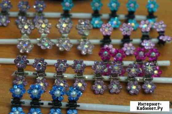 Новые крабики для волос со стразами Томск