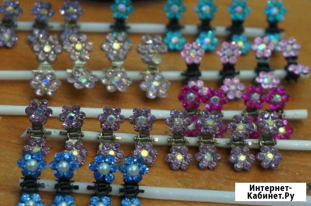 Новые крабики для волос со стразами Томск - изображение 1