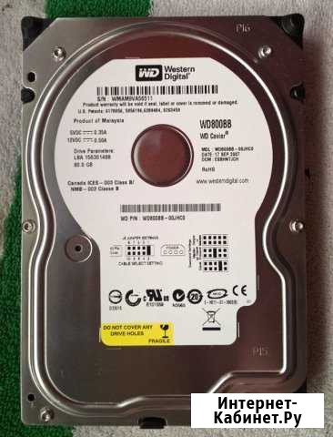 Жесткий диск WD 80 гб 3.5 IDE Новосибирск - изображение 1