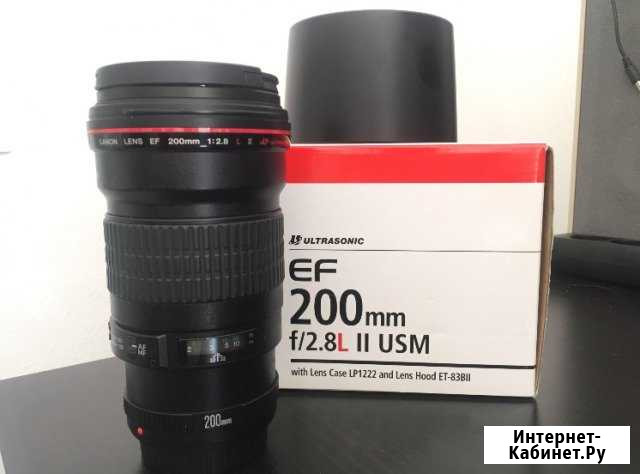 Объектив Canon 200mm 2.8L ll usm Колпино - изображение 1