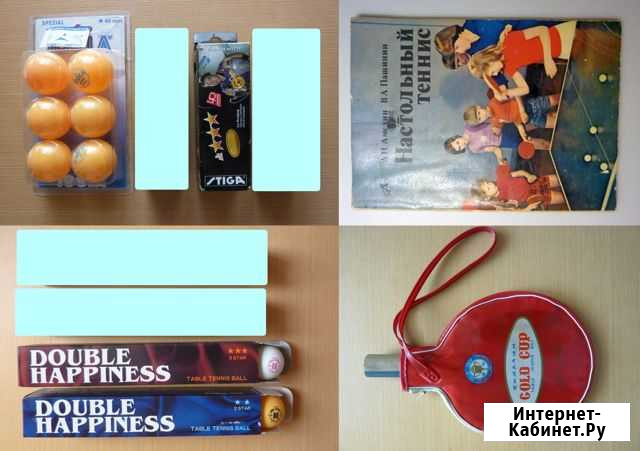 Настольный теннис: мячи, чехол, книжка Москва - изображение 1