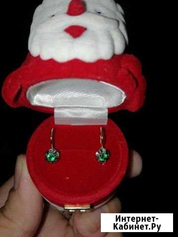 Серьги детские новые с фианитом Саратов - изображение 1