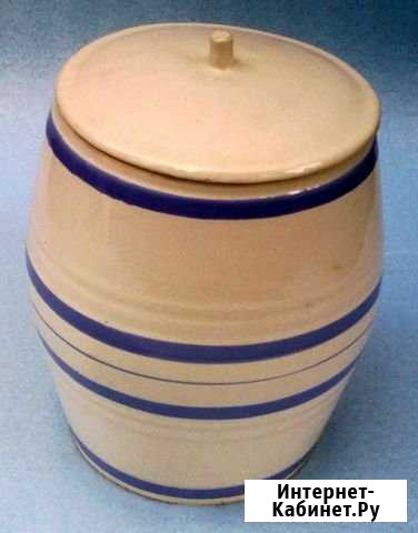 Горшок бочонок керамика 9 литр с крышкой макитра Волгоград - изображение 1