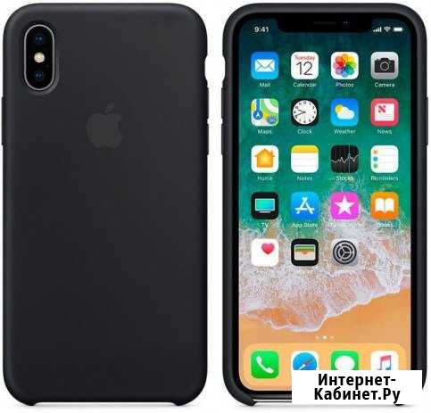 Клип-кейс Apple Silicone Case для iPhone X (чёрный Северодвинск - изображение 1