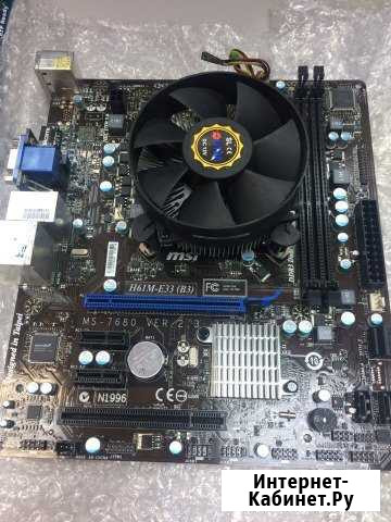 Материнская плата 1155 + процессор i3 3220 крк Нижний Тагил - изображение 1
