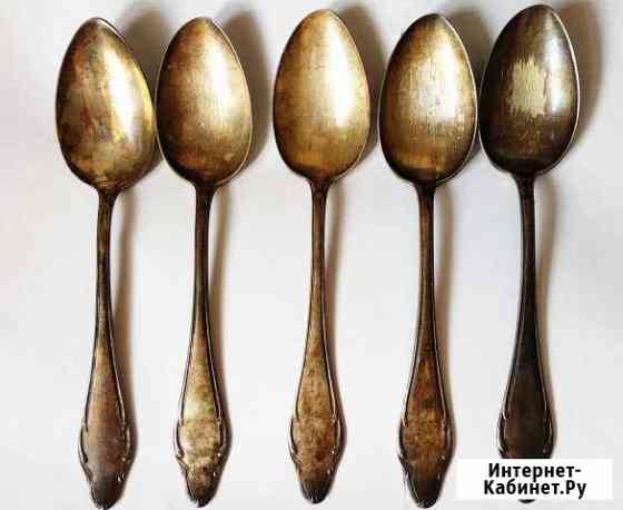 Ложки gowe 5 штук. Посеребрение Кемерово