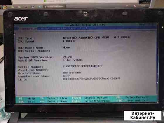 Нэтбук Acer Aspire One KAV60 Рубцовск