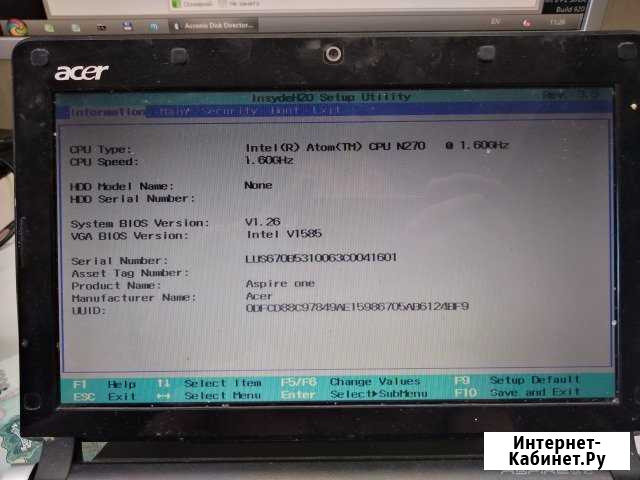 Нэтбук Acer Aspire One KAV60 Рубцовск - изображение 1