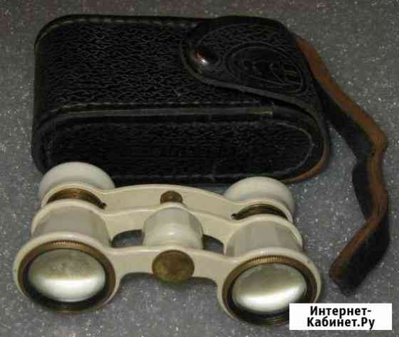 Бинокль театральный СССР 2,5х24-65 в кожаном чехле Волгоград