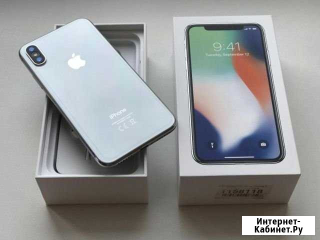 iPhone X 64gb серебро рассрочка гарантия Курск - изображение 1