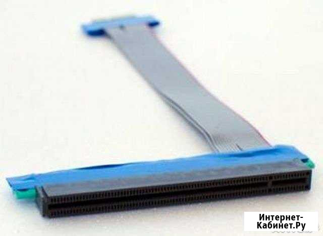 Рейзер riser райзер переходник PCI-E1X PCI-E16x Нальчик - изображение 1