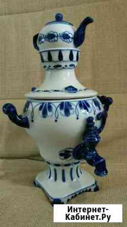 Самовар гжель сине-белый Кемерово