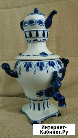 Самовар гжель сине-белый Кемерово - изображение 1