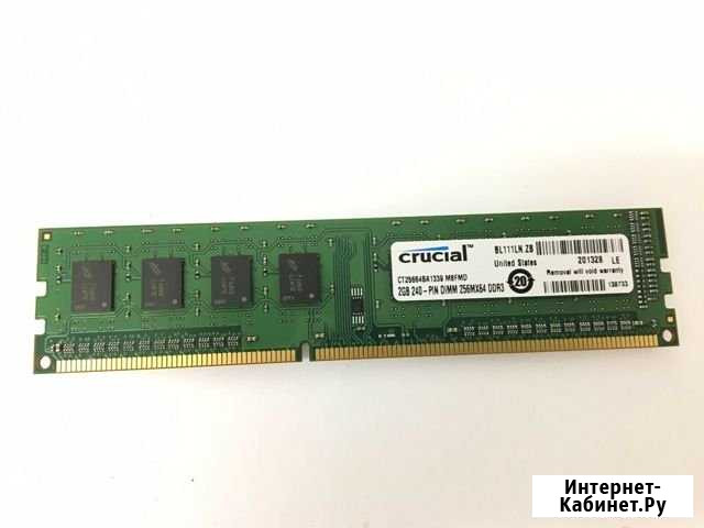 2gb 256mx64 ddr3 crucial Владимир - изображение 1