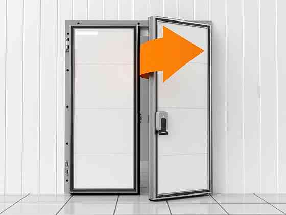 Дверь холодильная для камеры заморозки овощехранилища склада Симферополь