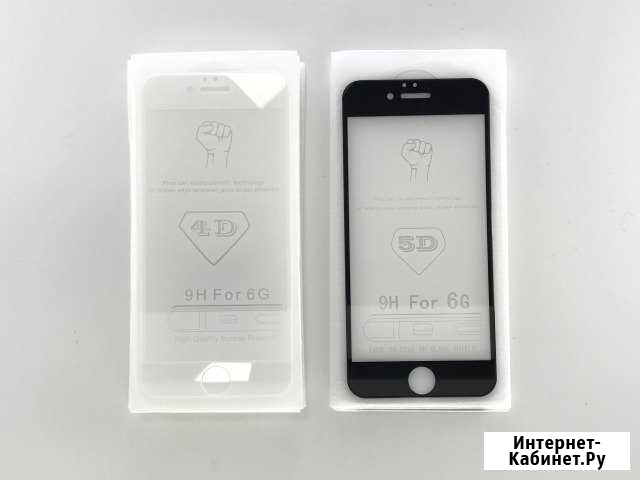 Защитное стекло iPhone 6/6S 5D Тамбов - изображение 1